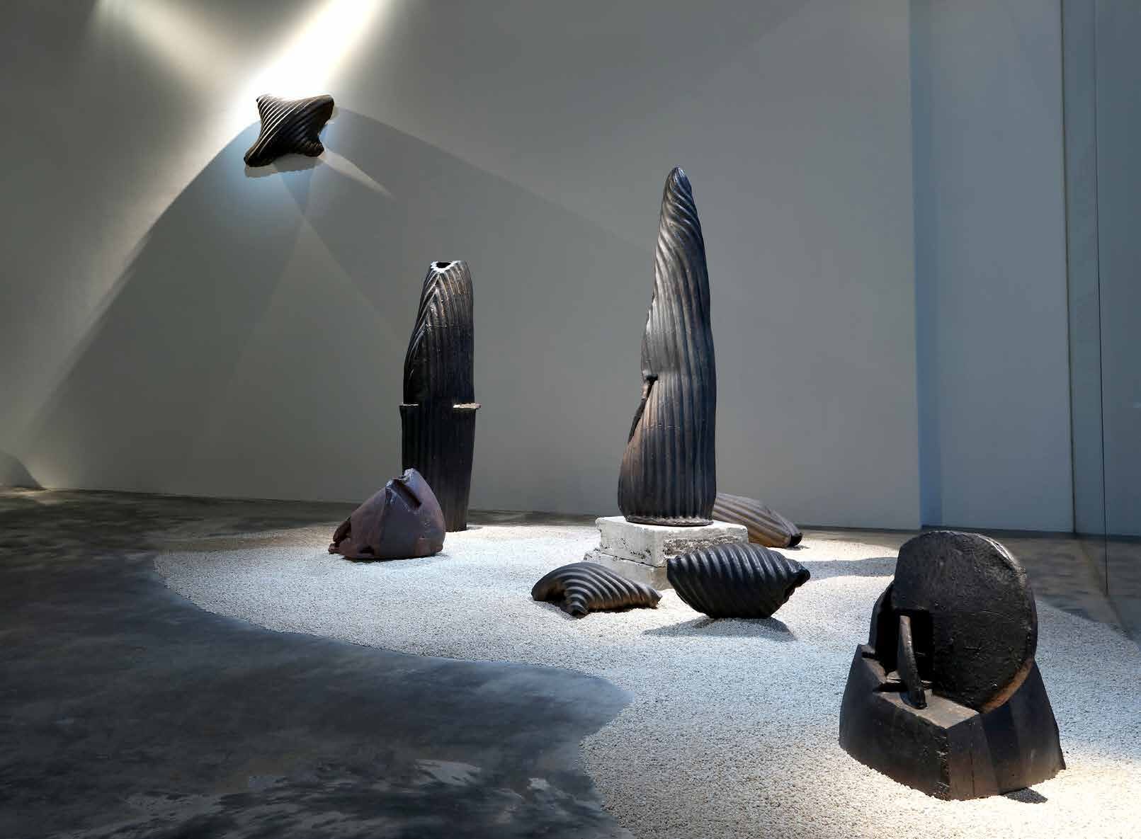 於他方系列陶塑作品展場