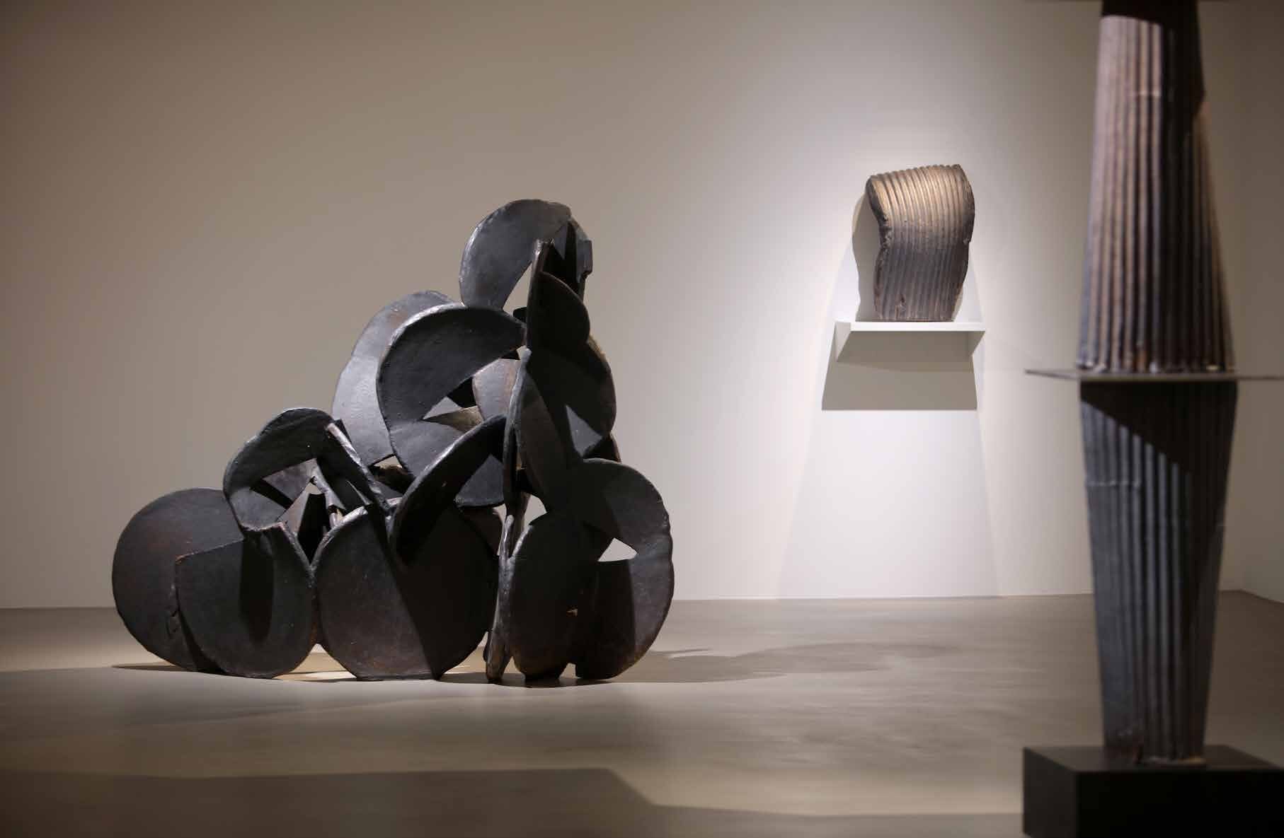 如光漫漫系列陶塑作品展場